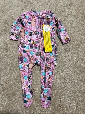 NWT Gigi and Max Easter Bamboo Zippie Pajama size newborn retails $36
